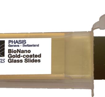  BioNano Gold on a glass substrate with a Titanium adhesion layer 