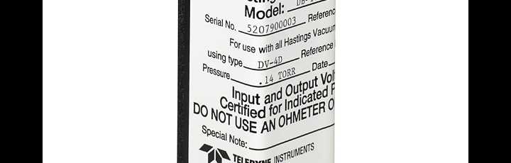 Teledyne Hastings DV-4 series reference tube DB-16D