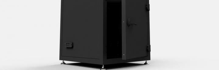 Cabina acustica diamagnetica in alluminio