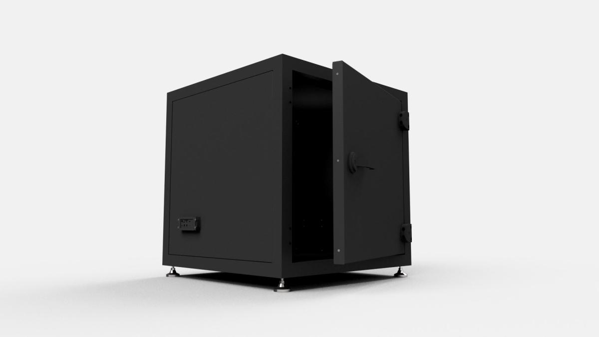 Cabina acustica diamagnetica in alluminio