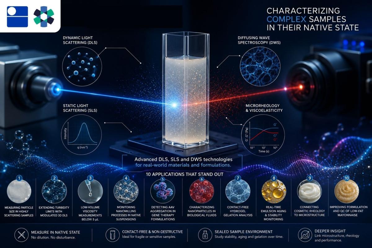 Oltre il Light Scattering convenzionale: caratterizzazione di campioni reali nelle loro condizioni native