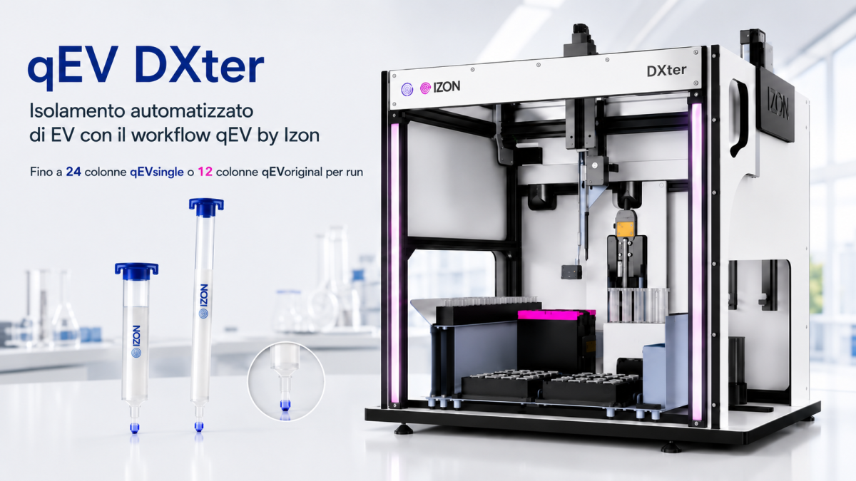 qEV DXter per l’isolamento automatizzato di vescicole extracellulari