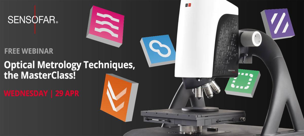 Webinar 29/04/2020: tecniche di metrologia ottica, la MasterClass!