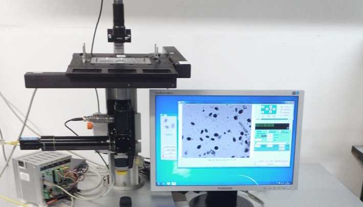 OvMeter - Microscopio Ottico Motorizzato per Conta Automatica di Cellule