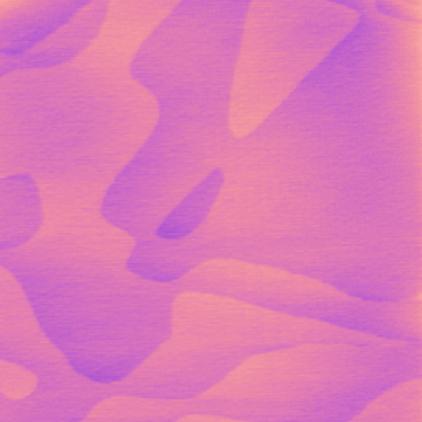 Immagine AFM di mica AU(111) con dimensione laterale di 1.1 μm x 1.1 μm, Z-scale di 3nm