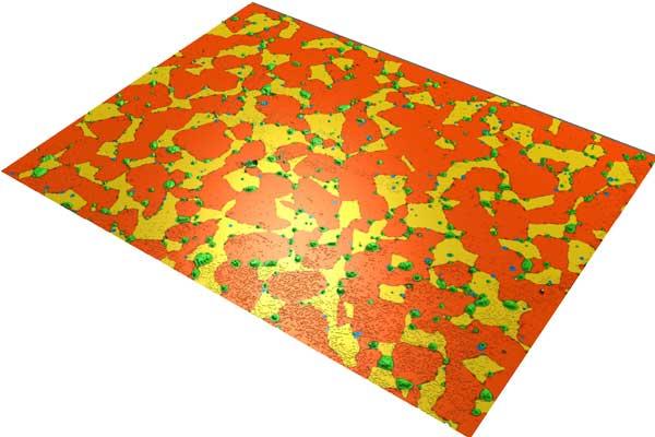 Crea effetti &quot;3D&quot; con mappe EDS/EDX