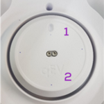 Physical movement of the AFC can lead to movement of the slip ring wires (location 1) and load cell wire connectors (location 2) creating a second point of contact on the load cell platter leading to collection of inconsistent volumes.