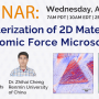 Webinar 19 agosto 2020: caratterizzazione di materiali bidimensionali tramite la microscopia AFM a forza atomica